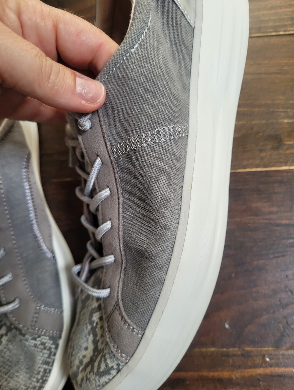 Hey Dude Karina Silver Python Slip On Sneaker 10 41 - Picture 10 of 11